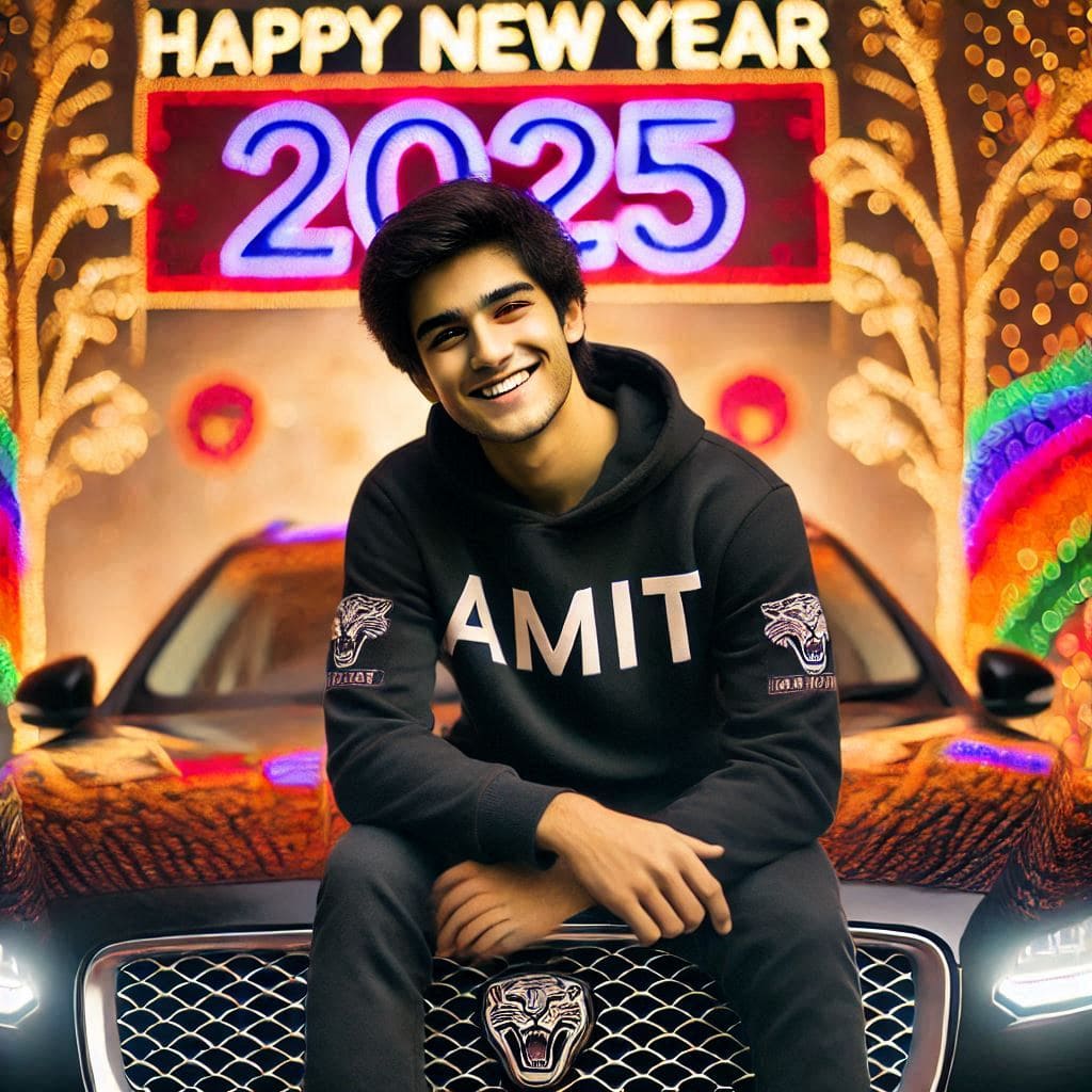 Happy new year 2025 ai image free online download