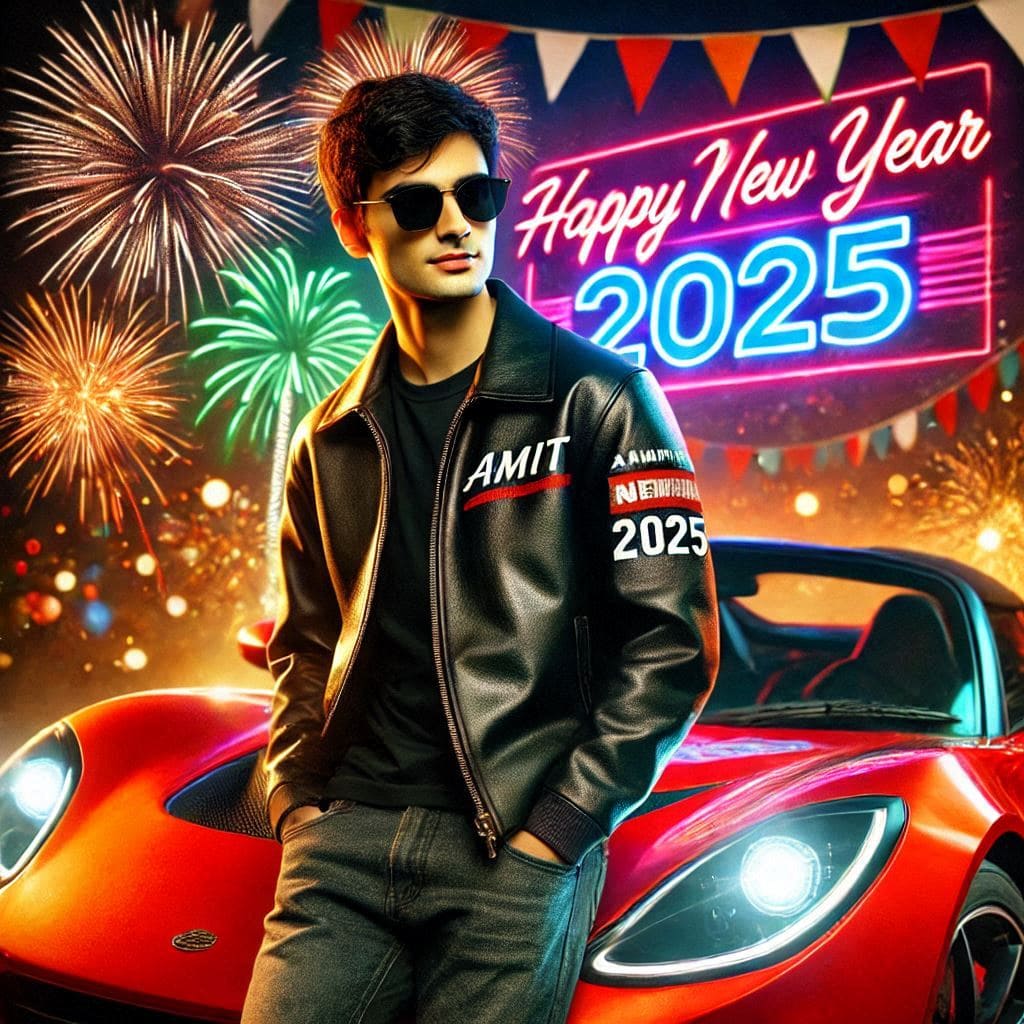 Happy new year 2025 ai image free