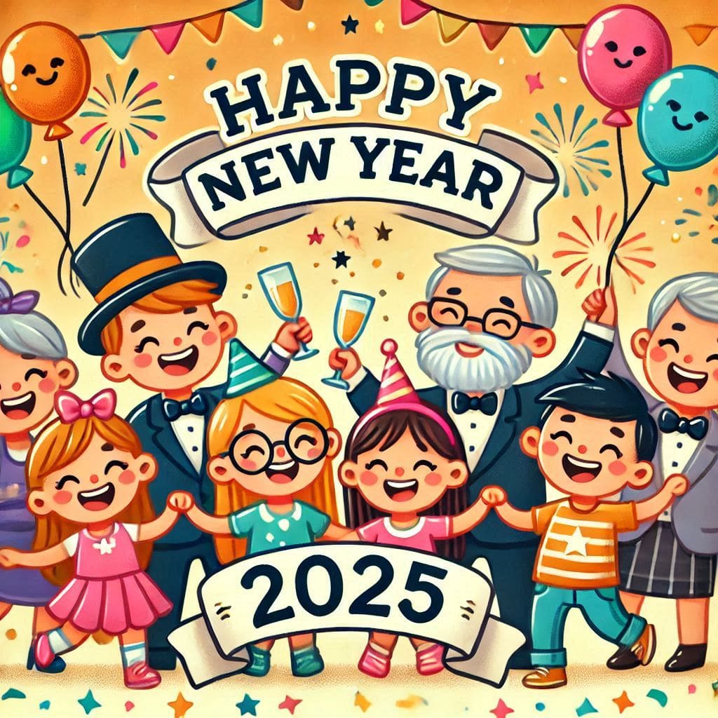 Happy new year 2025 background video