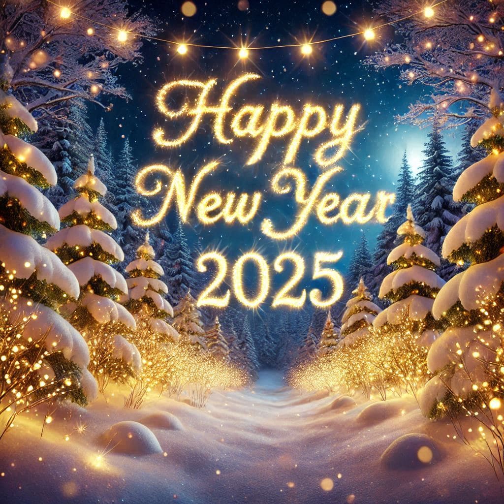 Happy new year 2025 background