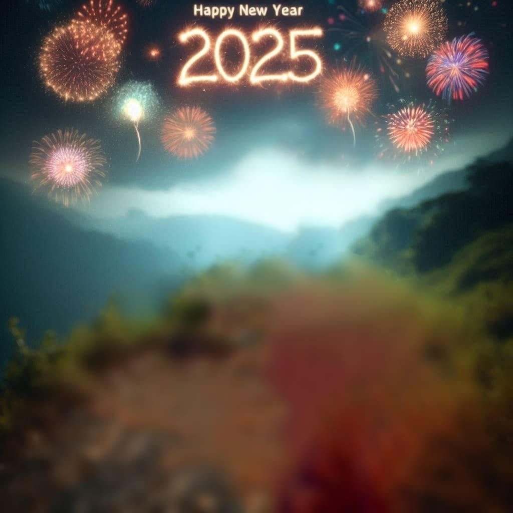 Happy new year 2025 background