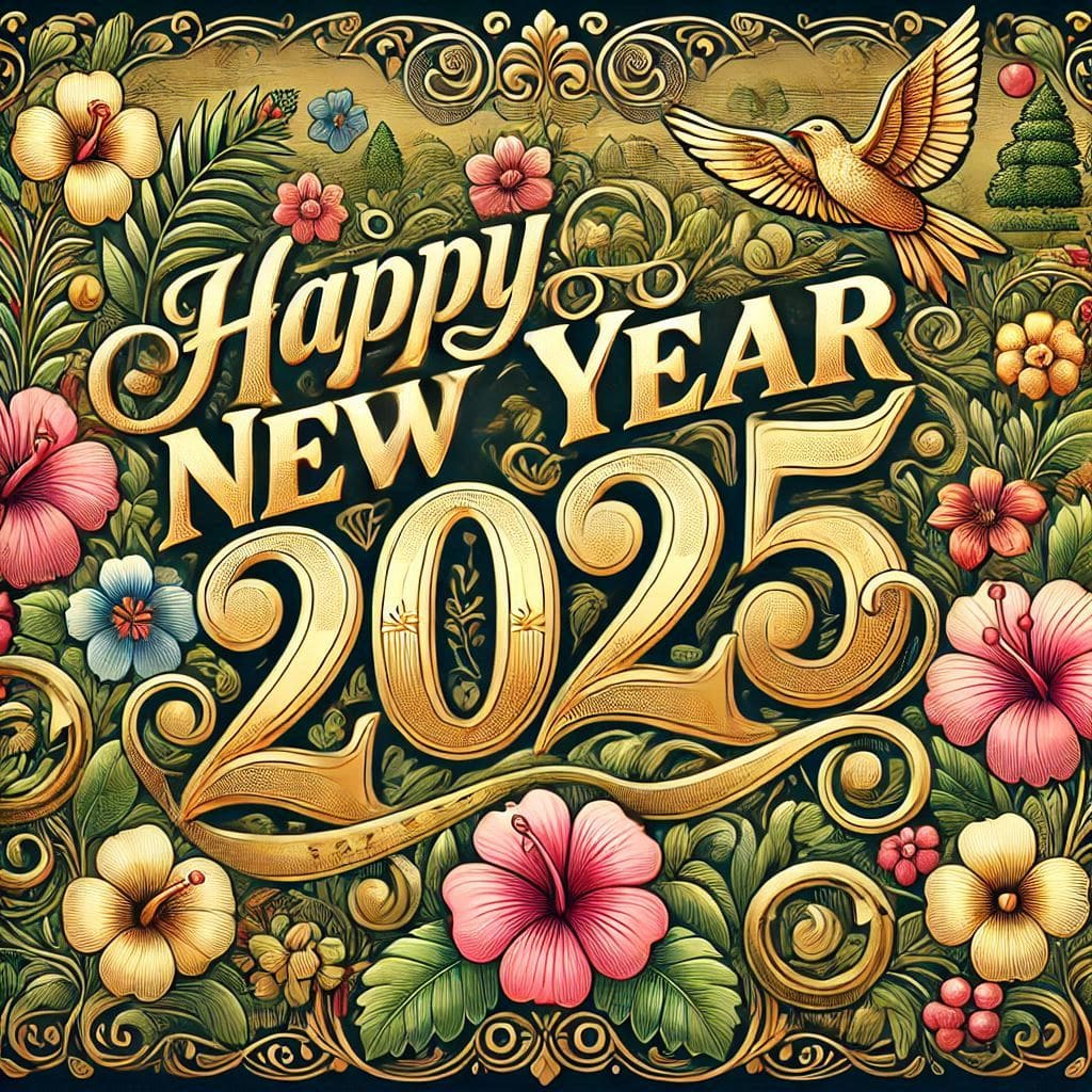 Happy new year 2025 design