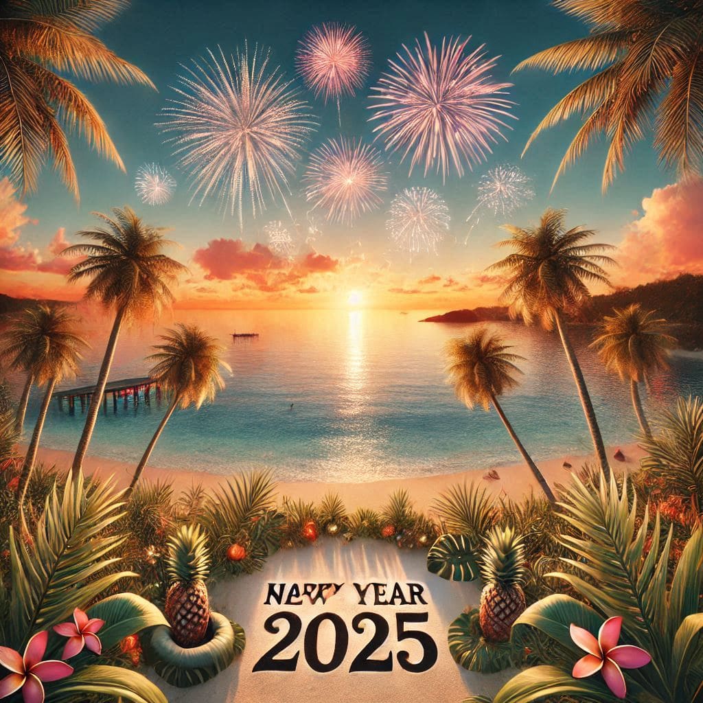 Happy new year 2025 design png