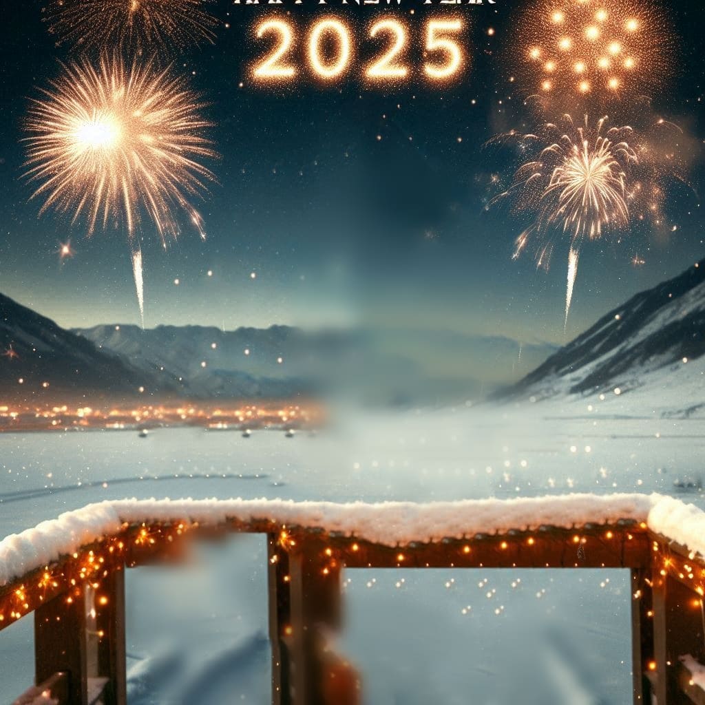 Happy new year 2025 photo editing background