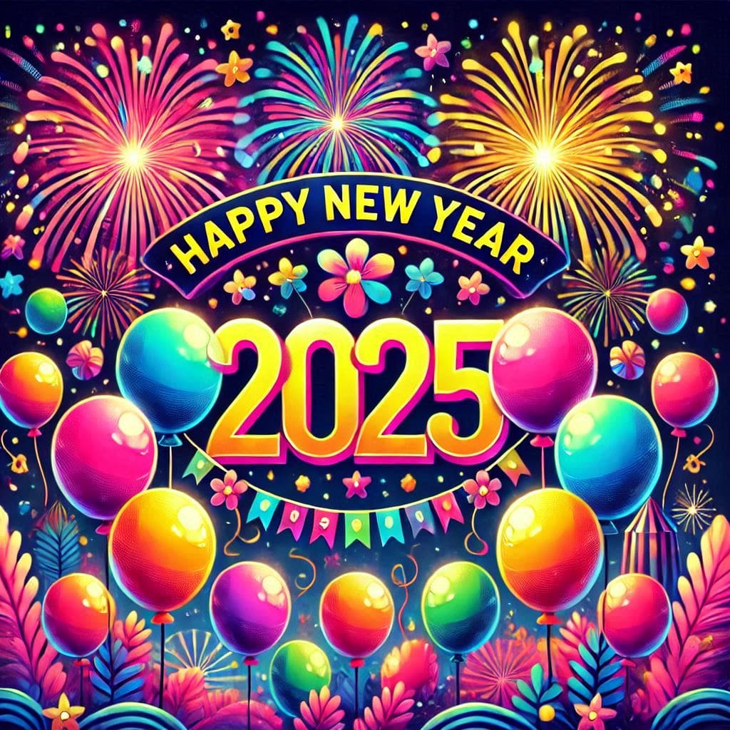 Happy new year 2025 photo editing online download