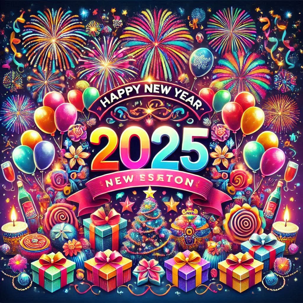 Happy new year 2025 photo editing online free download