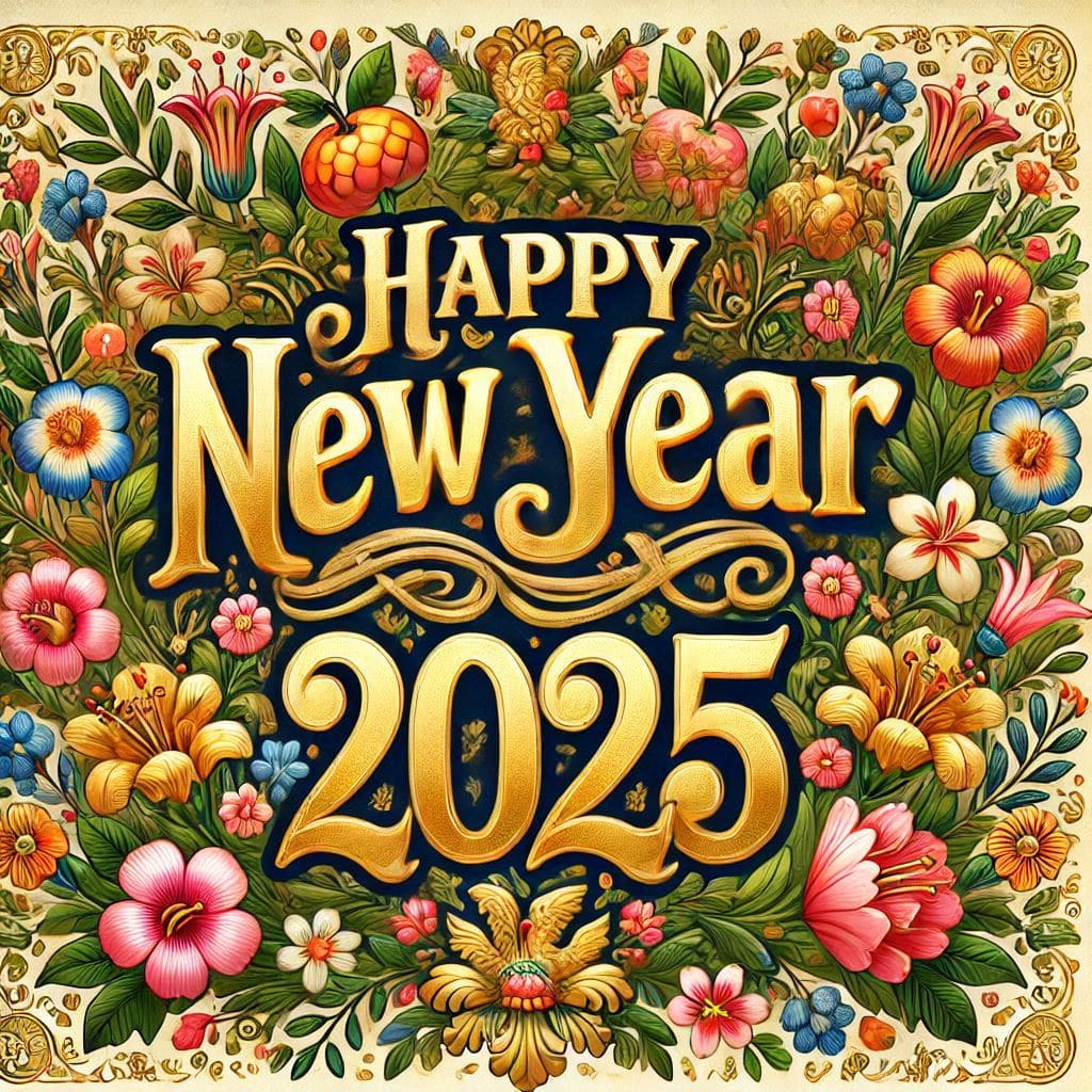 Happy new year 2025 photo editing online