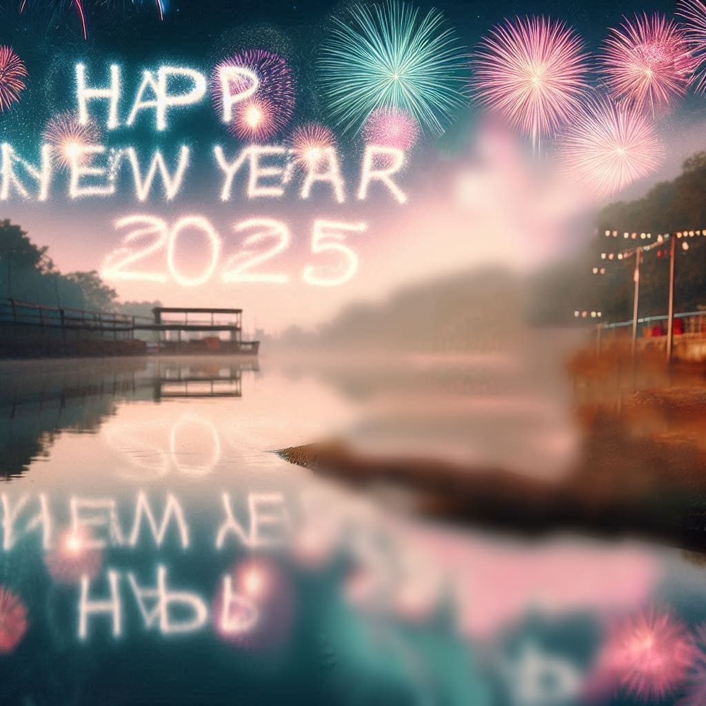 Happy new year 2025 photo editing online