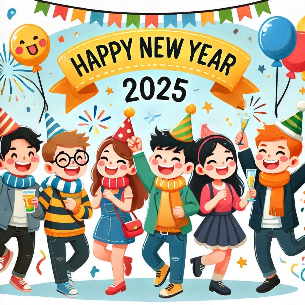 Happy new year 2025 photo gif download 4k