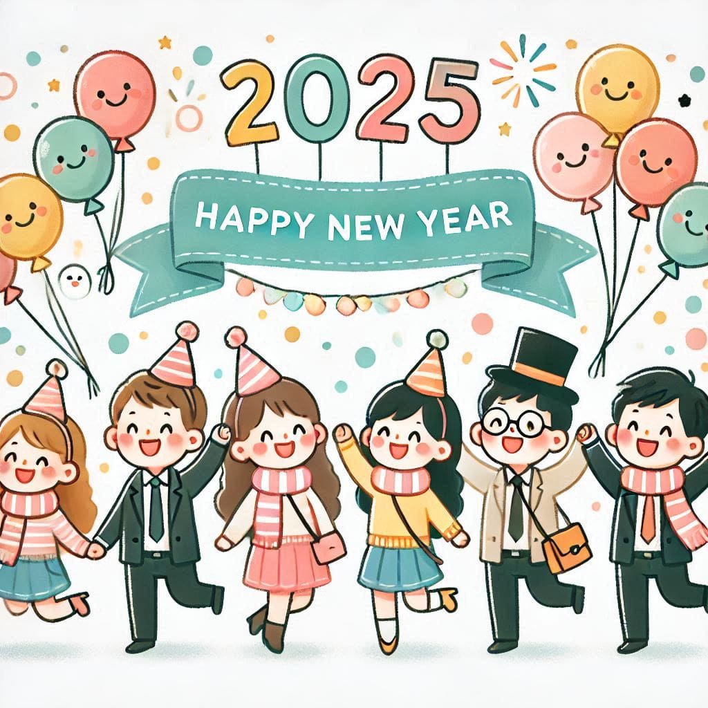 Happy new year 2025 photo gif download free