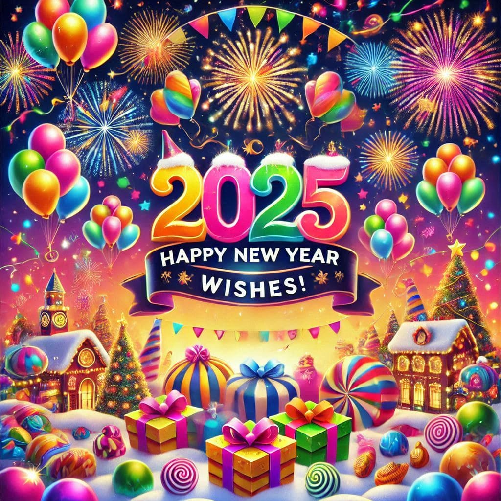 Happy new year 2025 wishes images free gif