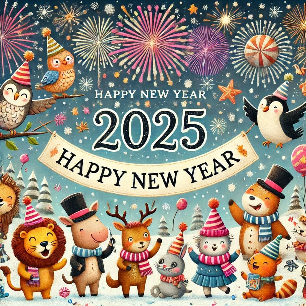 Happy new year background 2025 png