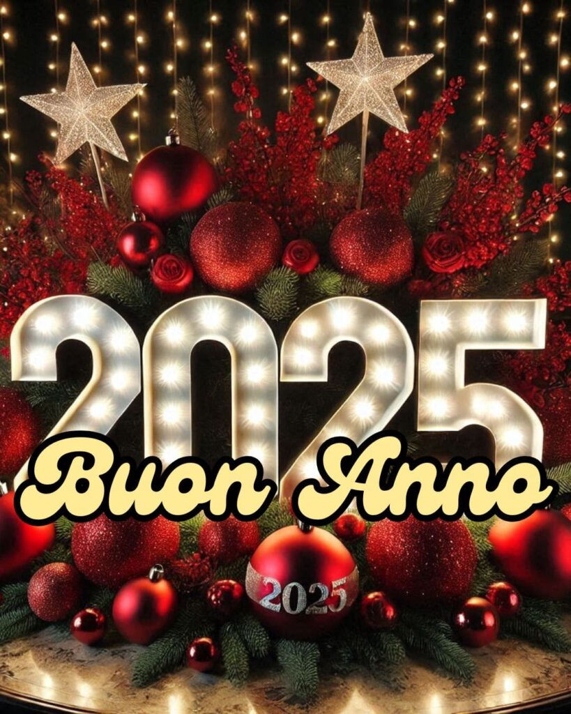 auguri di buon anno 2025 gif