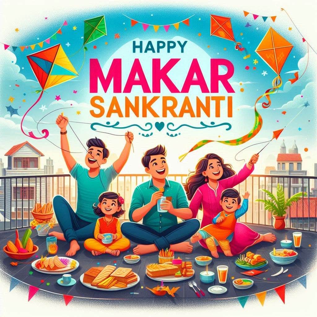 Makar sankranti banner background download