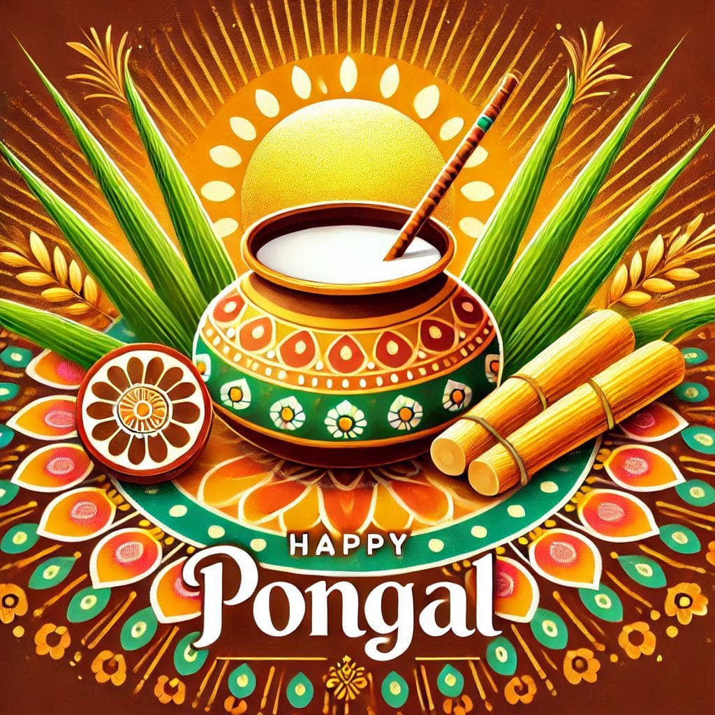 Pongal banner background download for editing