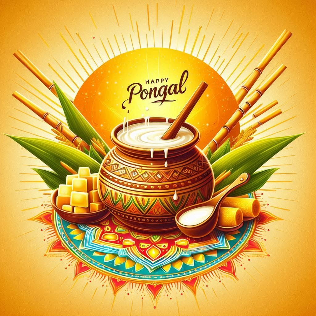 Pongal banner background hd 4k png