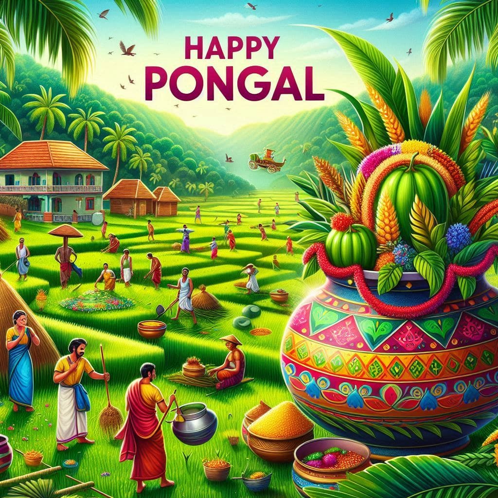 Pongal banner background hd download