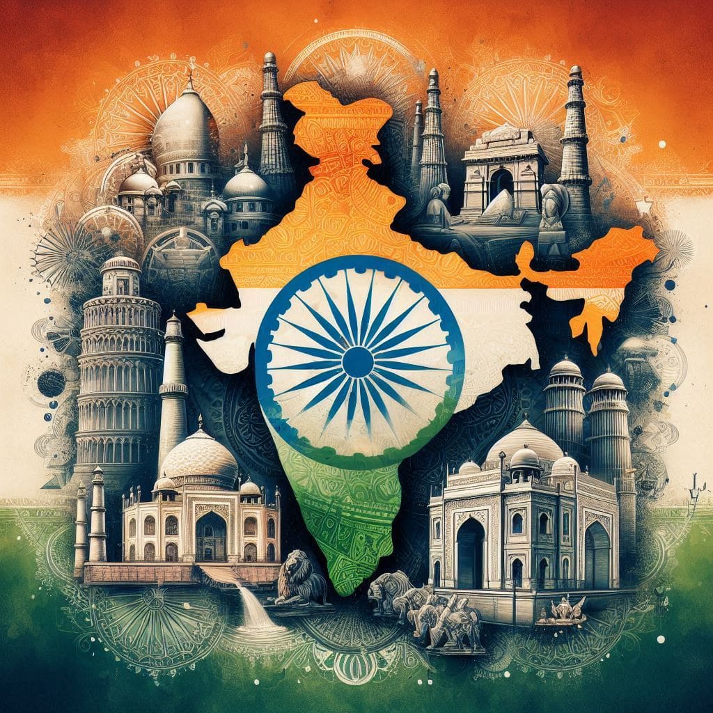 republic day drawing image