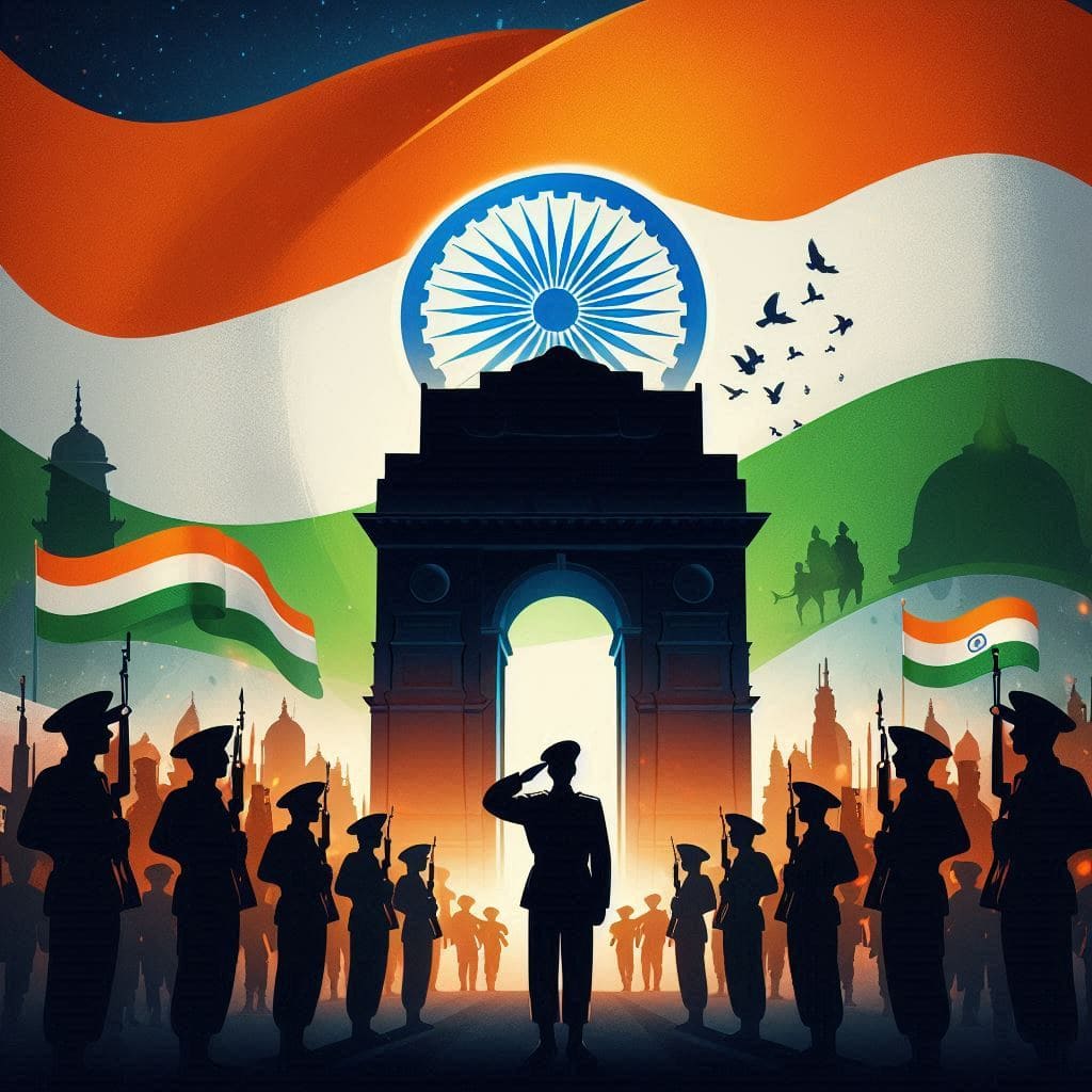 republic day drawing images