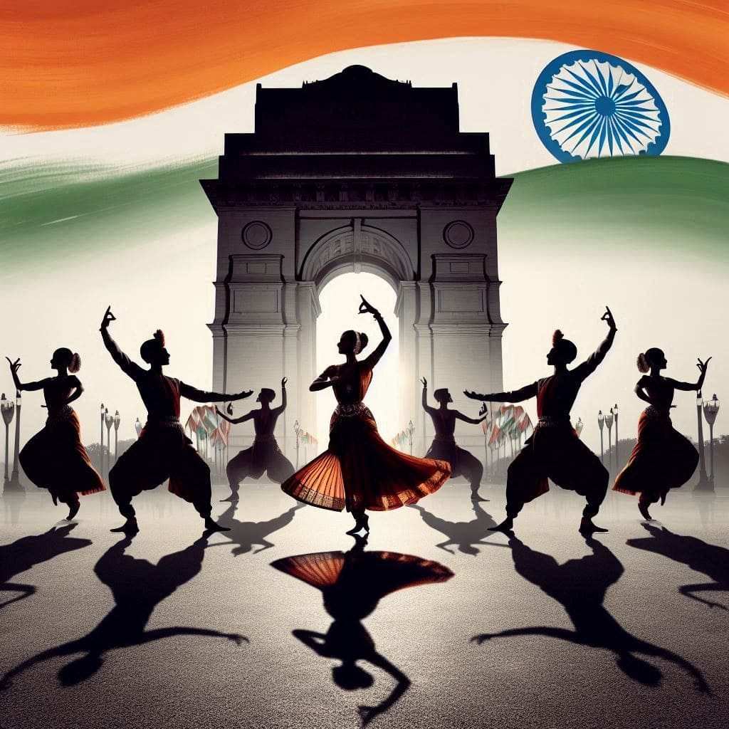 republic day image drawing